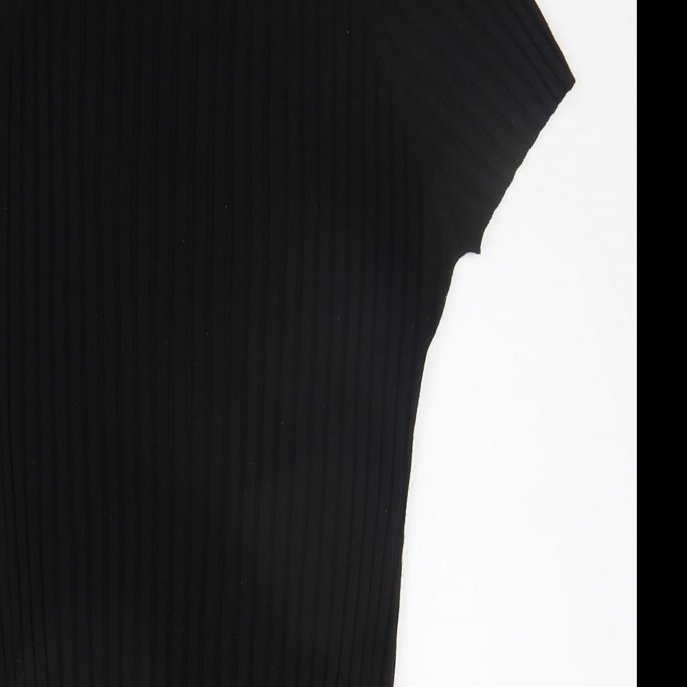 August Silk Womens Black   Pullover Jumper Size L