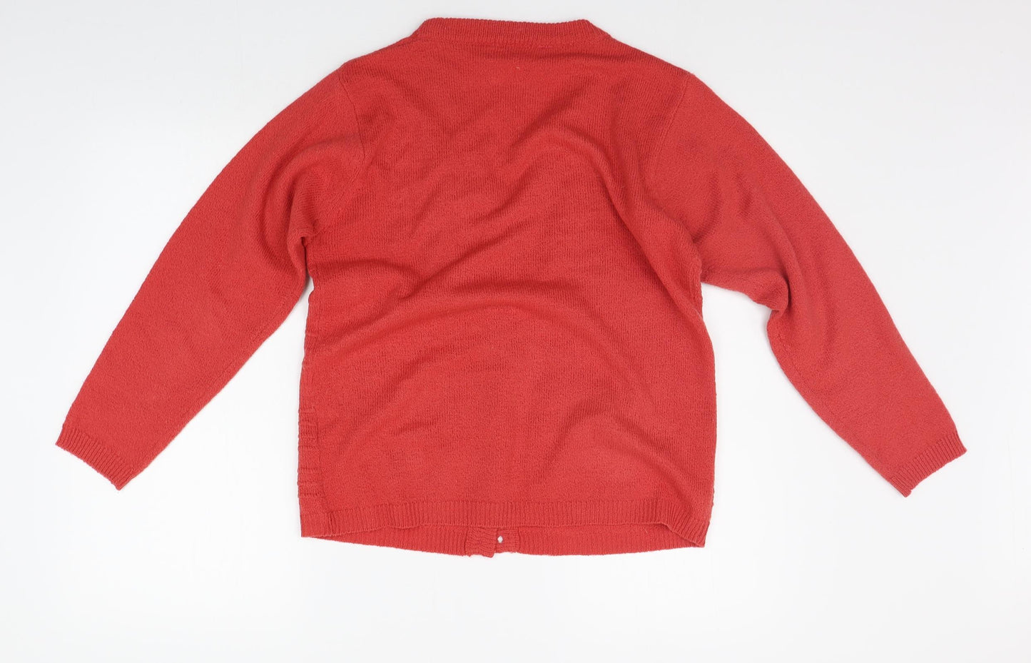 Preworn Womens Red   Cardigan Jumper Size M