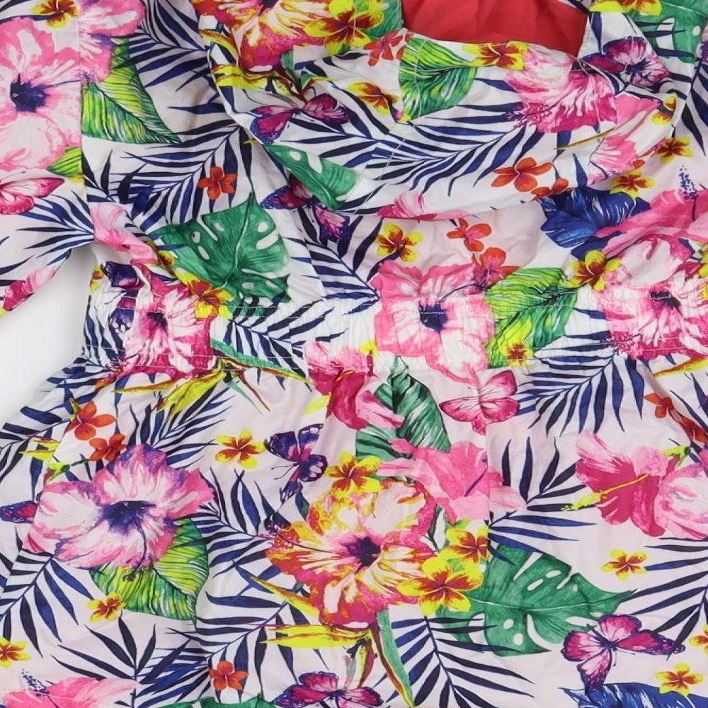 George Girls White Flecked  Jacket Coat Size 8-9 Years