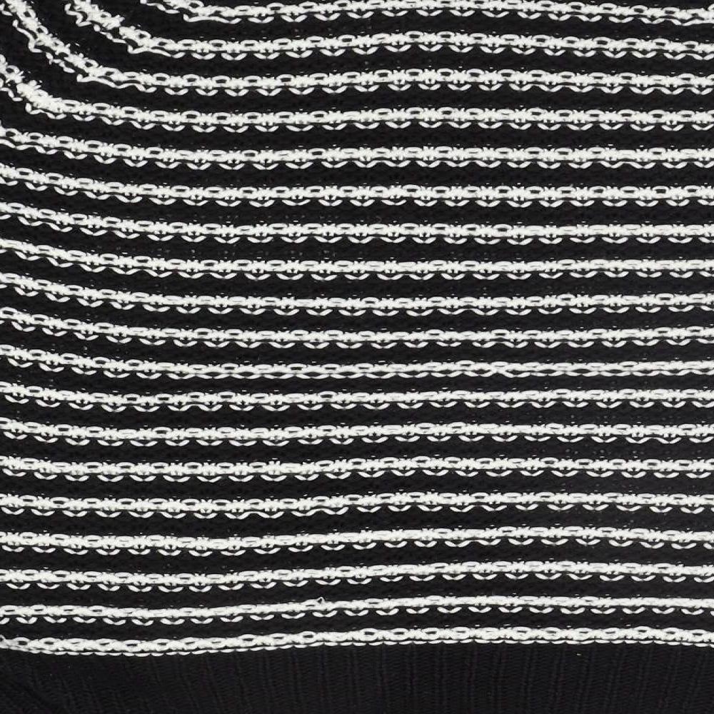 BHS Womens Black Striped  Pullover Jumper Size 14