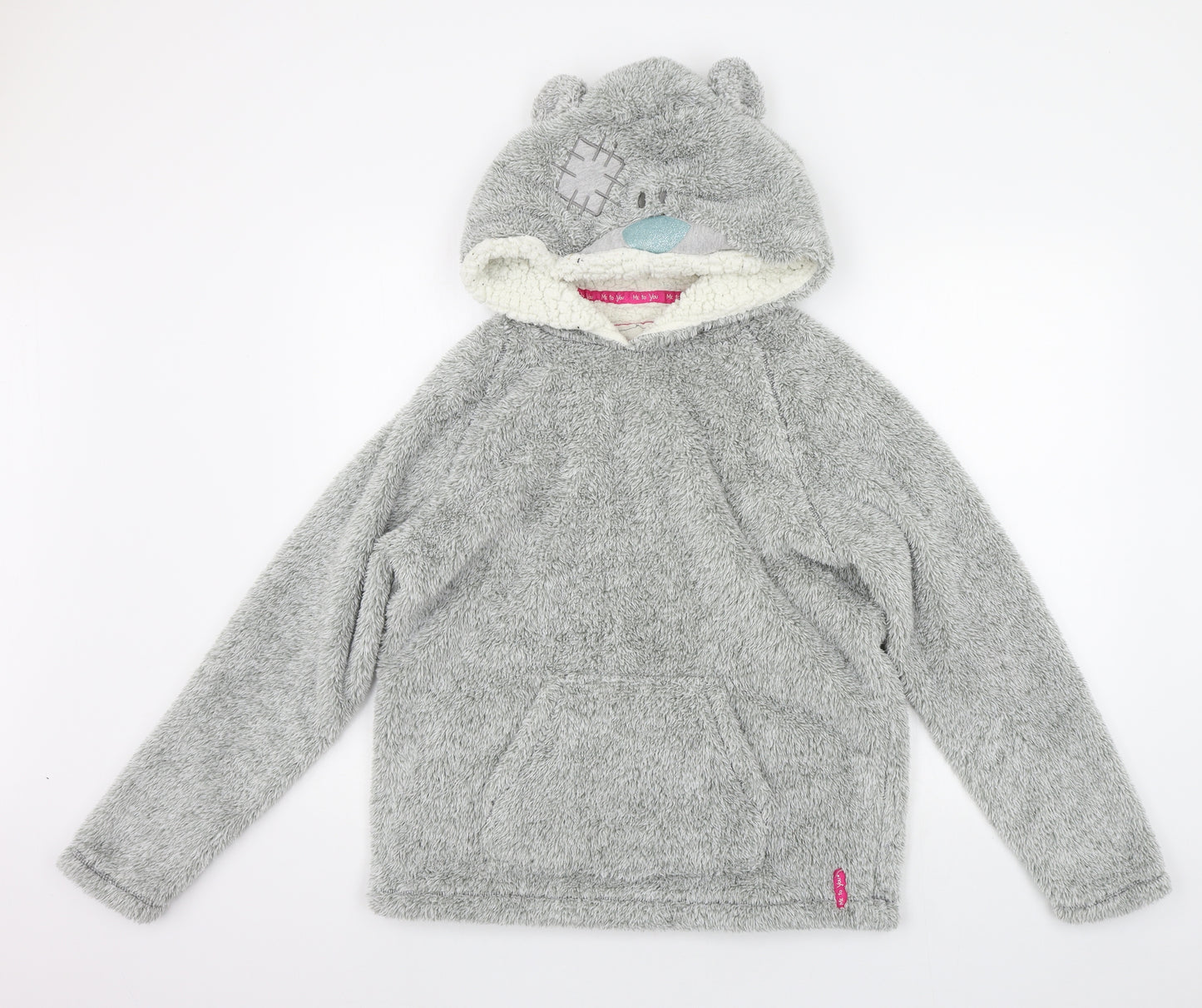 Marks and Spencer Womens Grey Solid  Top Pyjama Top Size 14