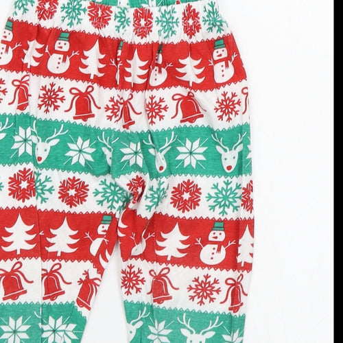 b&M Girls Green Geometric  Top Pyjama Pants Size 3-4 Years  - Elasticated Waist