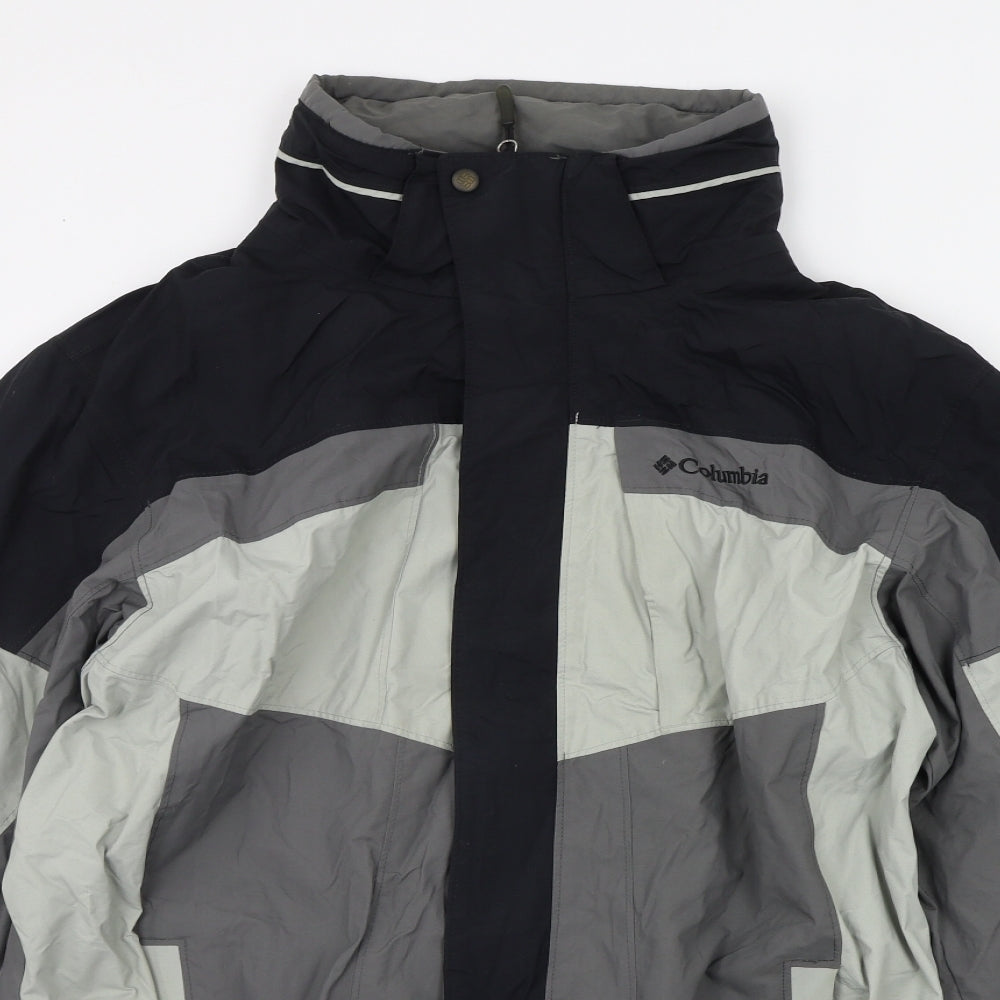 Columbia Mens Grey Houndstooth  Jacket Coat Size L