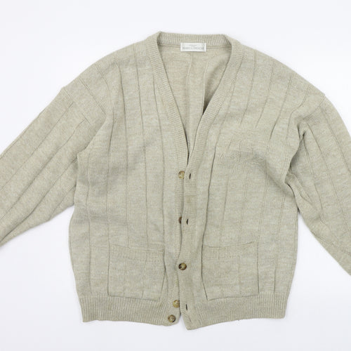 Marks and Spencer Womens Beige   Cardigan Jumper Size M