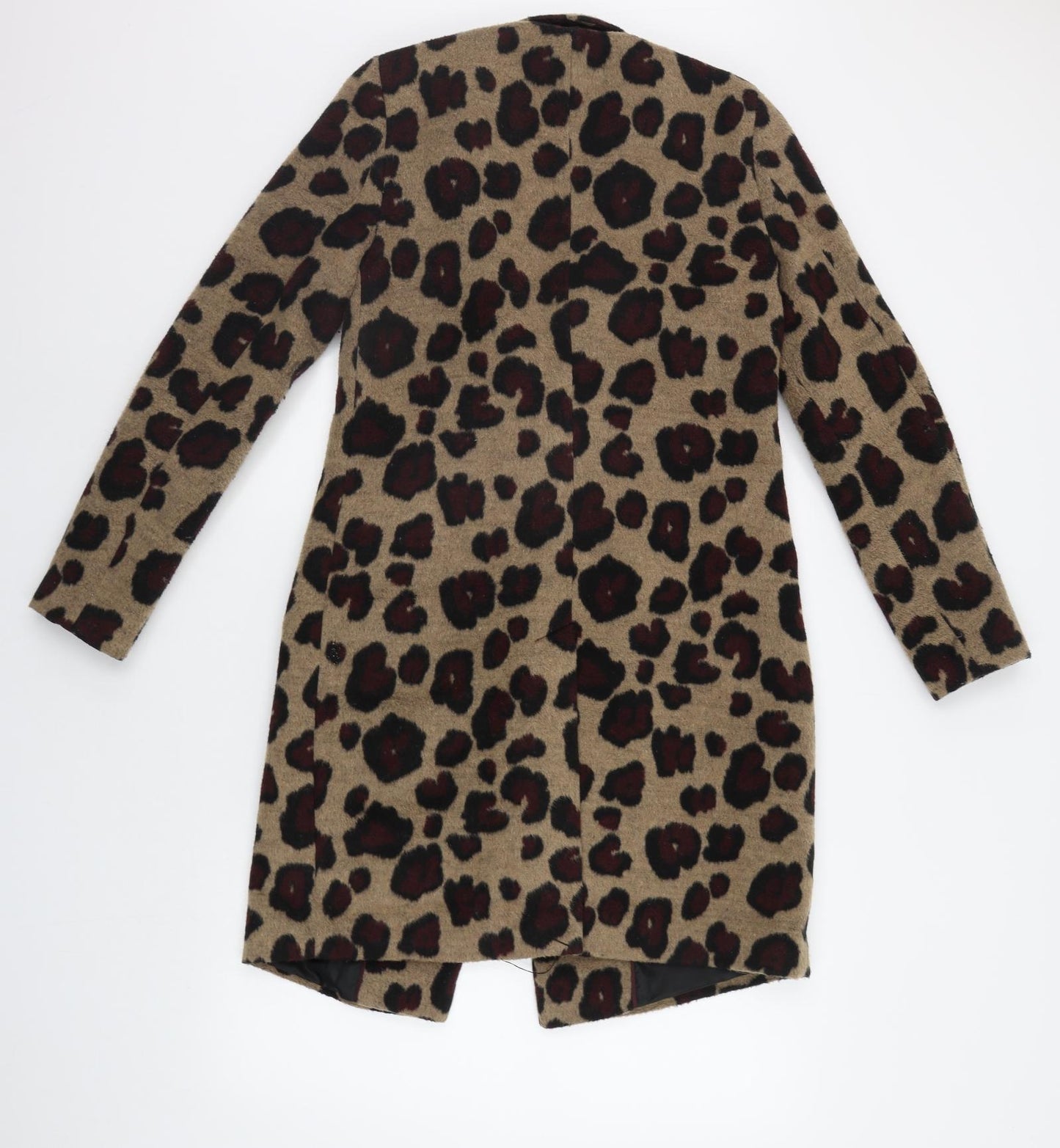 DEPT 19 Womens Beige Animal Print  Jacket Coat Size 8