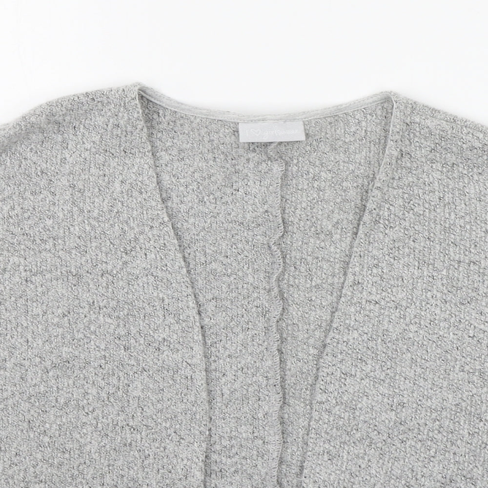 Matalan Girls Grey   Cardigan Jumper Size 7 Years