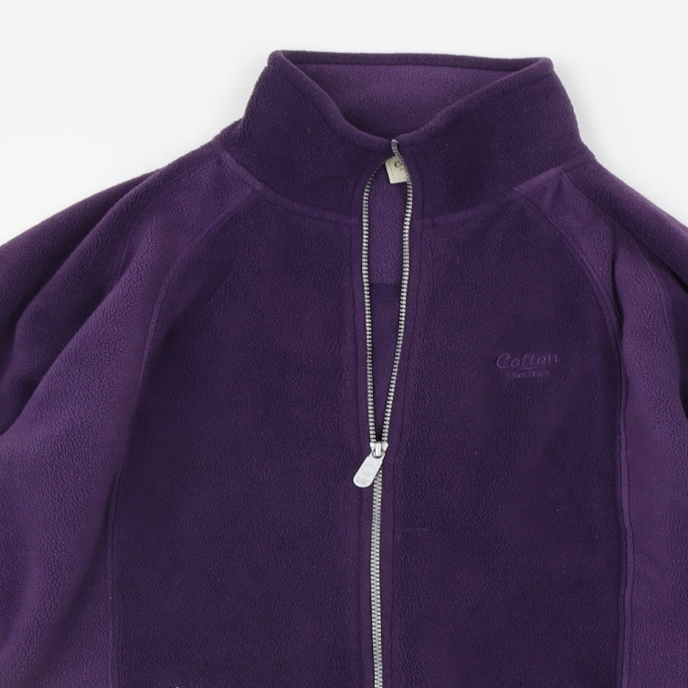 Cotton Traders Womens Purple   Gilet Coat Size M