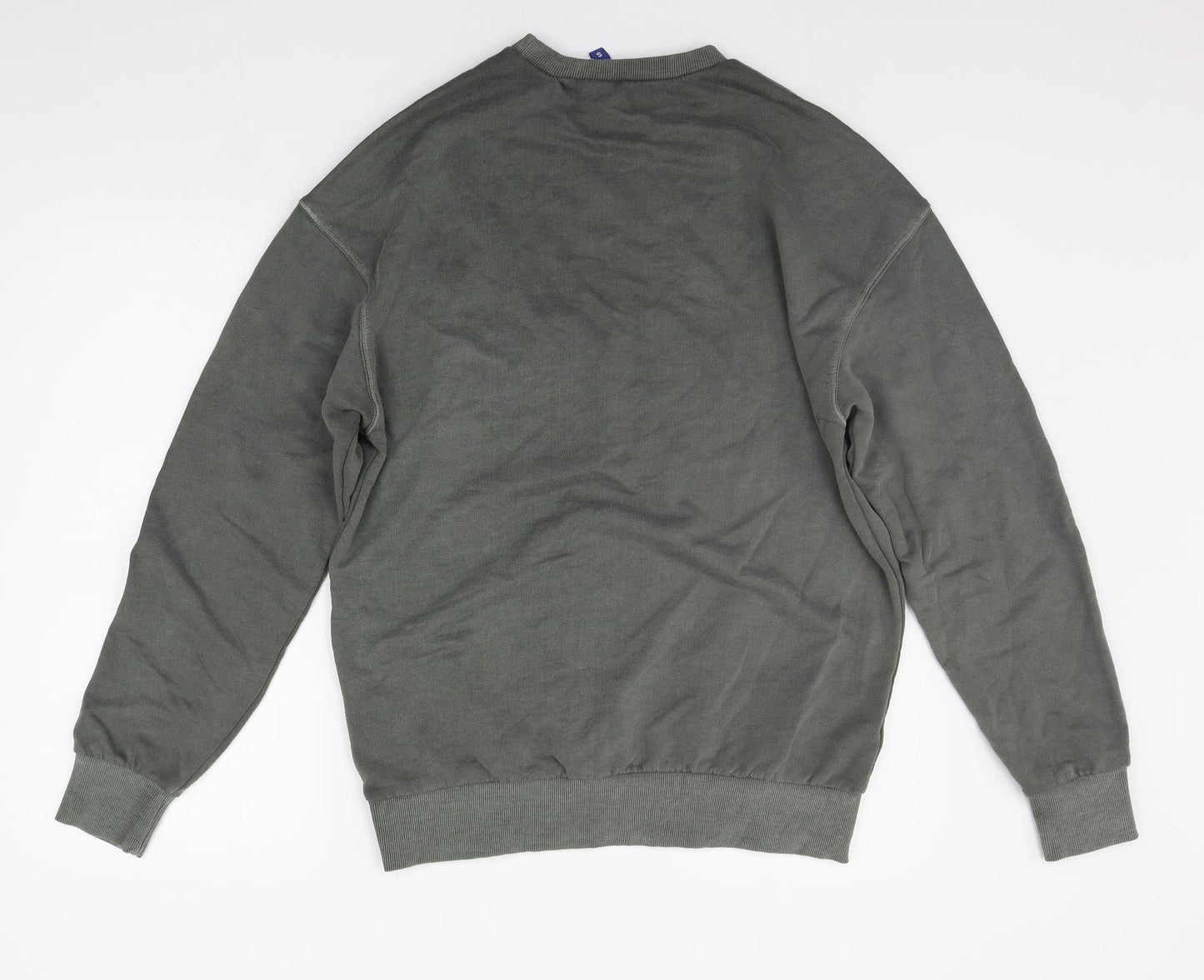 Divided Mens Grey Houndstooth  Pullover Jumper Size S