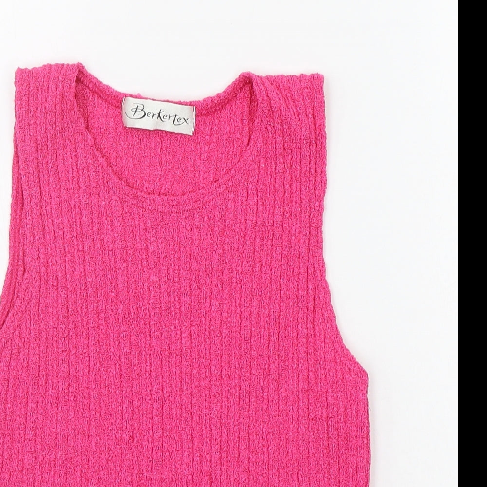 Berkertex Womens Pink   Basic Tank Size 14