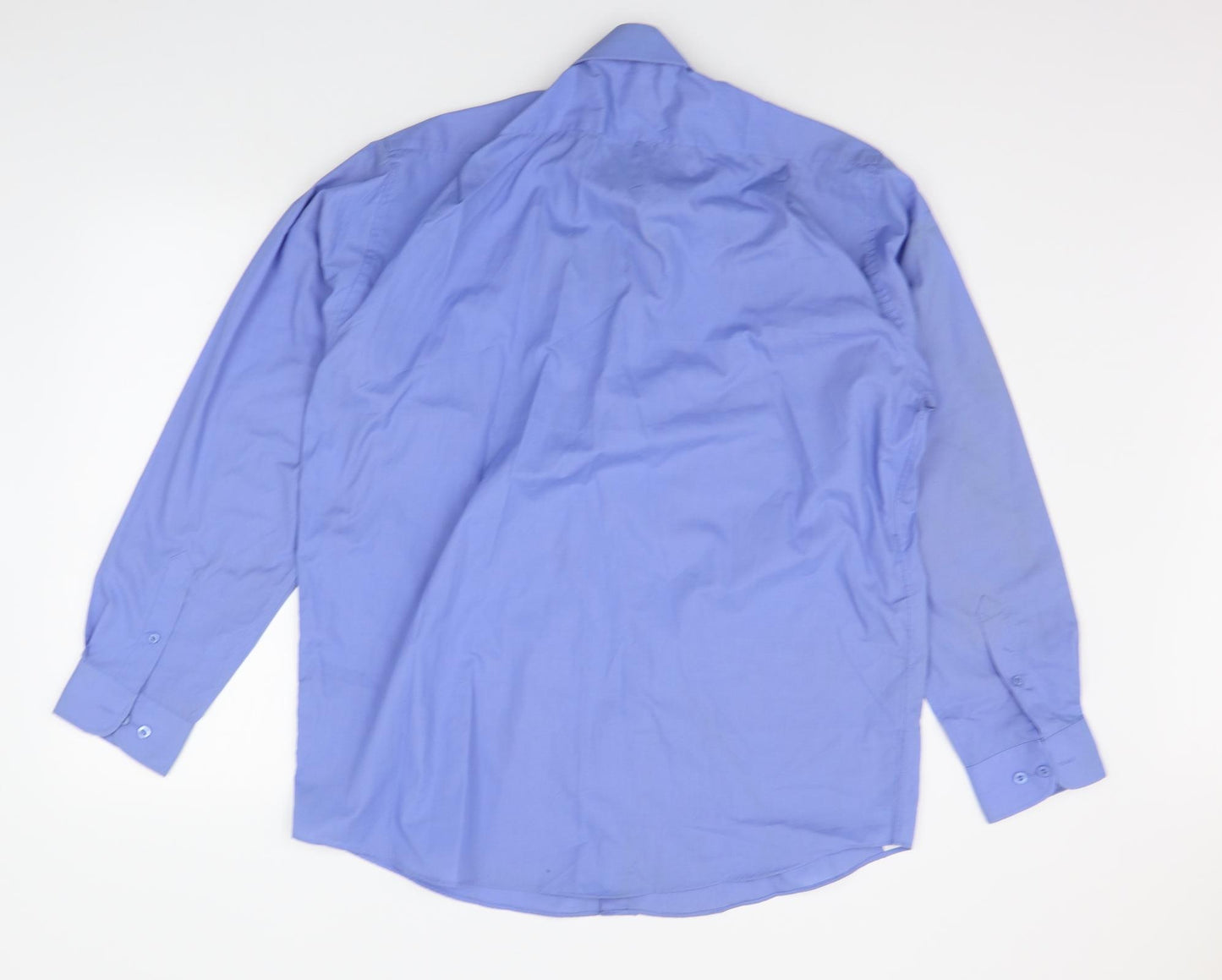 George Mens Blue    Button-Up Size 16