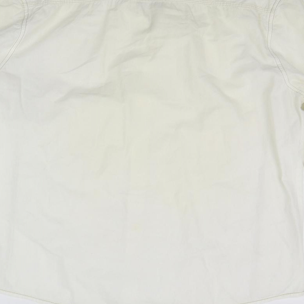 Peacocks Mens White    Button-Up Size M