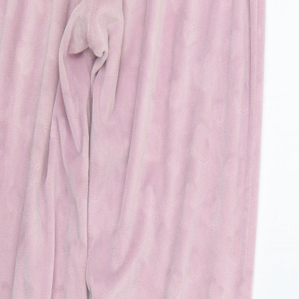 George Womens Pink Solid  Top Pyjama Pants Size 10  - Elasticated Waist