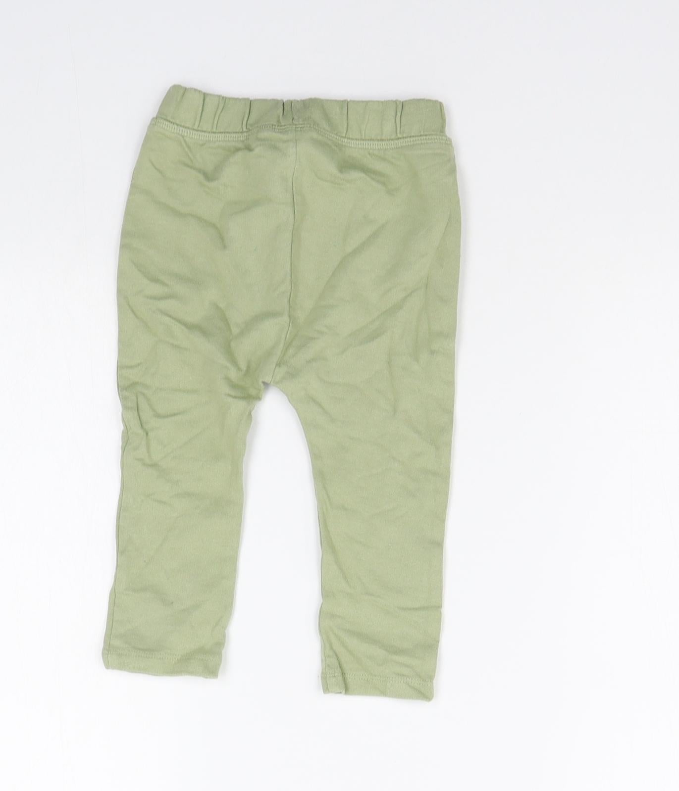 NEXT Boys Green   Jogger Trousers Size 12-18 Months  - Elasticated Waist
