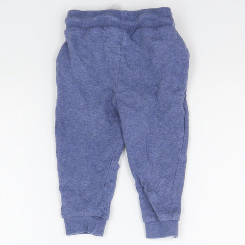Mother Care Girls Blue   Jogger Trousers Size 12-18 Months
