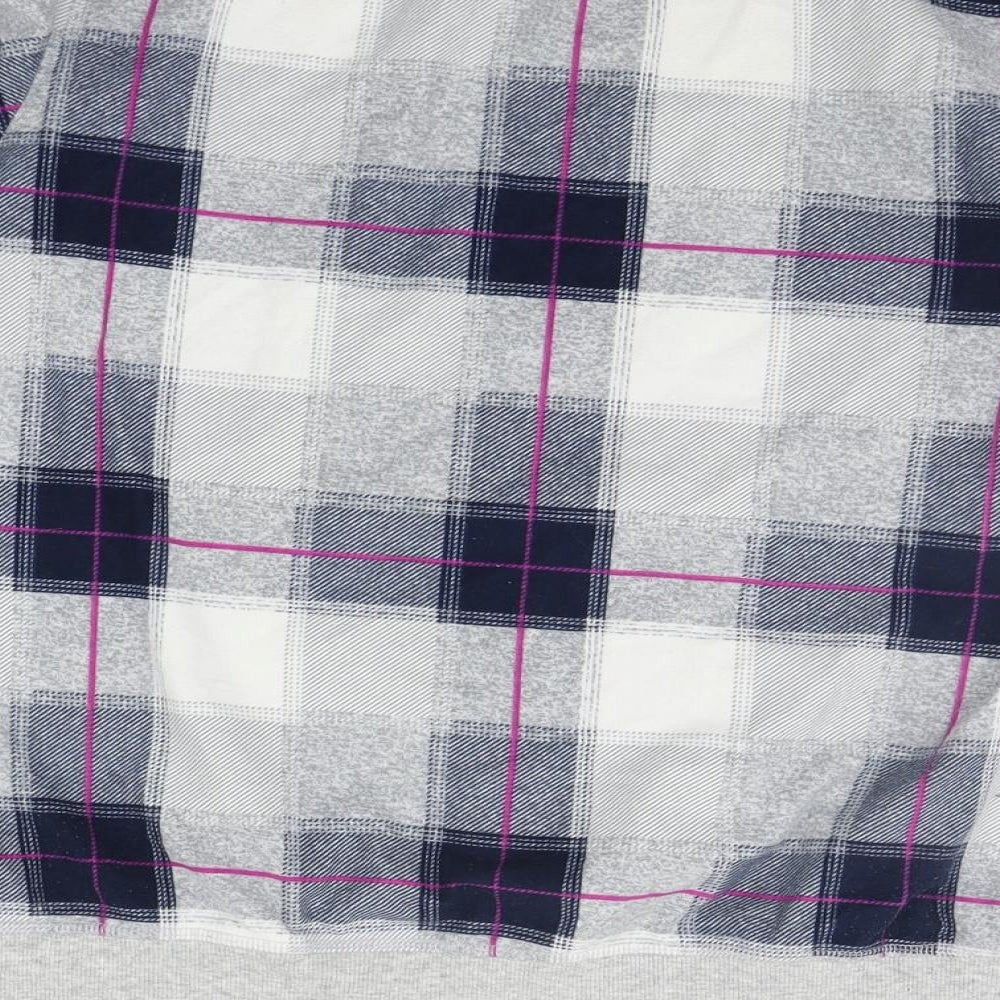 NEXT Womens Grey Check  Top Pyjama Top Size M