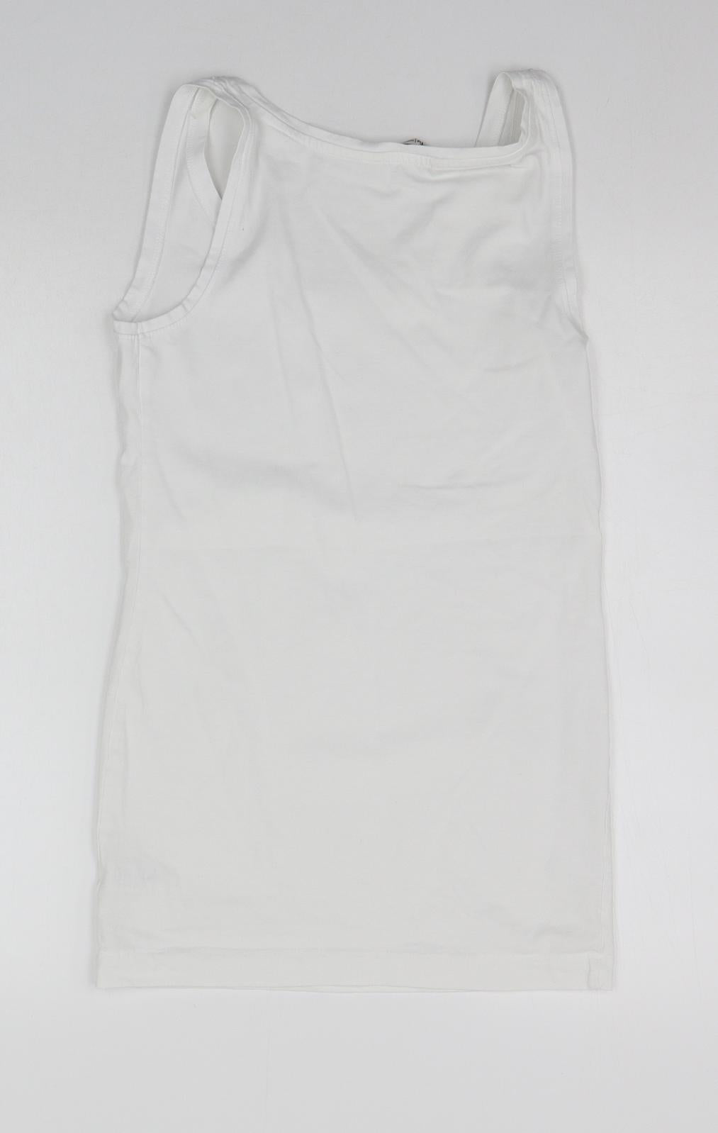 TU Womens White   Basic Tank Size 10