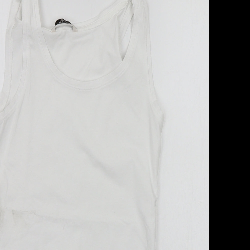 TU Womens White   Basic Tank Size 10