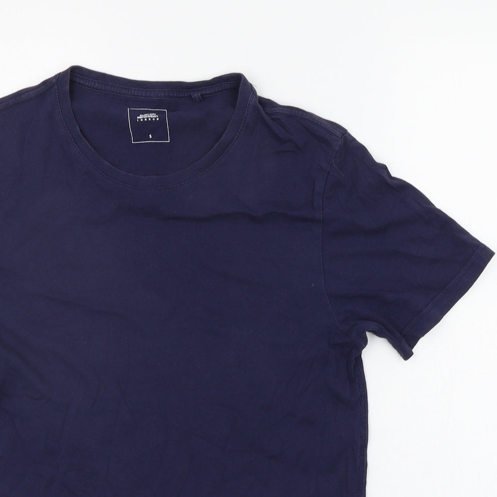 Burton menswear Mens Blue    T-Shirt Size S