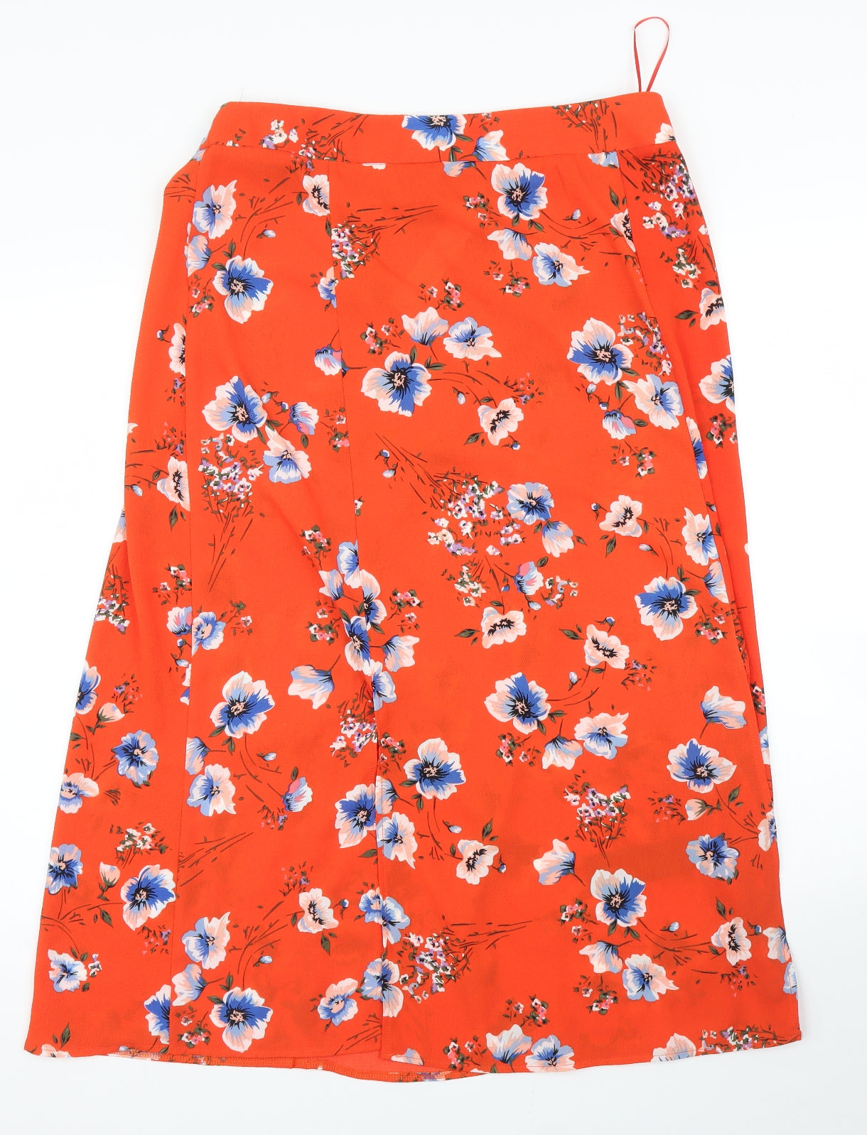 Debenhams Womens Red Floral  A-Line Skirt Size 14