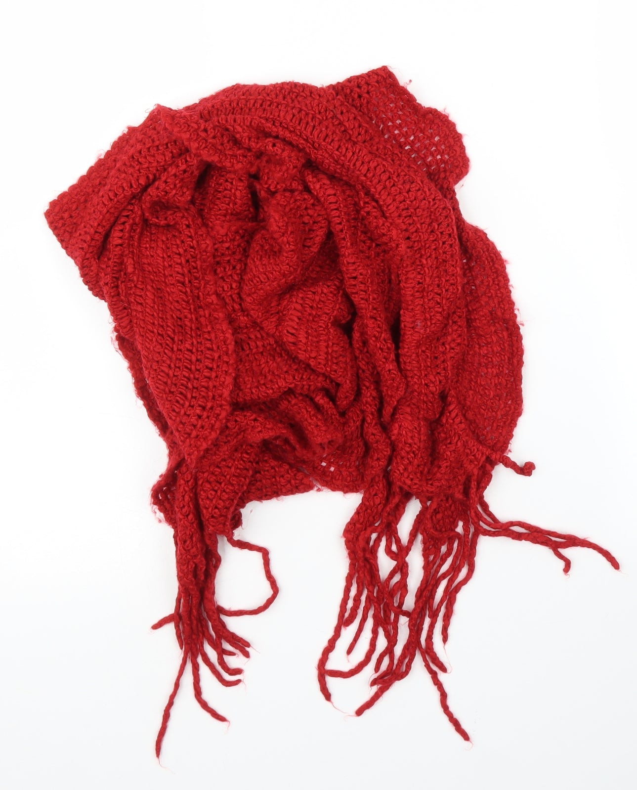 Preworn Unisex Red    Scarf