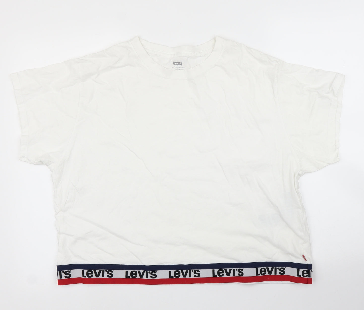 Levis Mens White    T-Shirt Size L