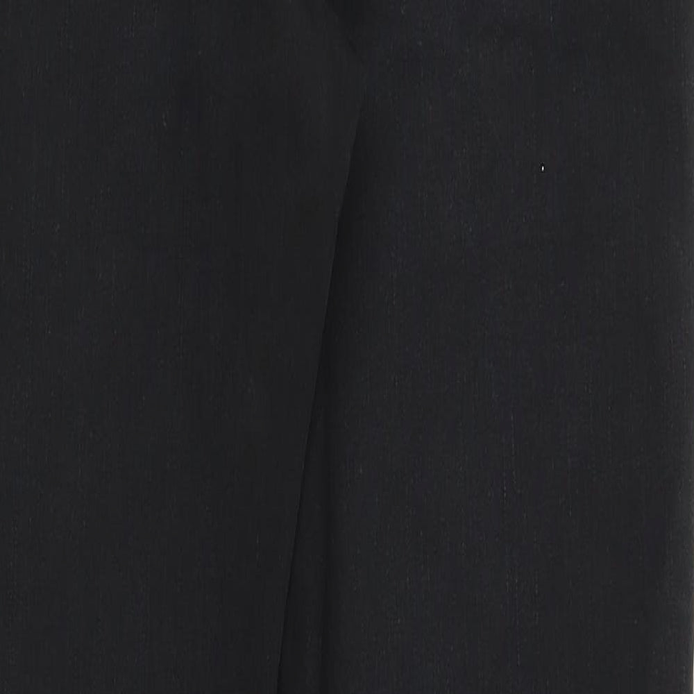 George Womens Black  Denim Straight Jeans Size 14 L29 in