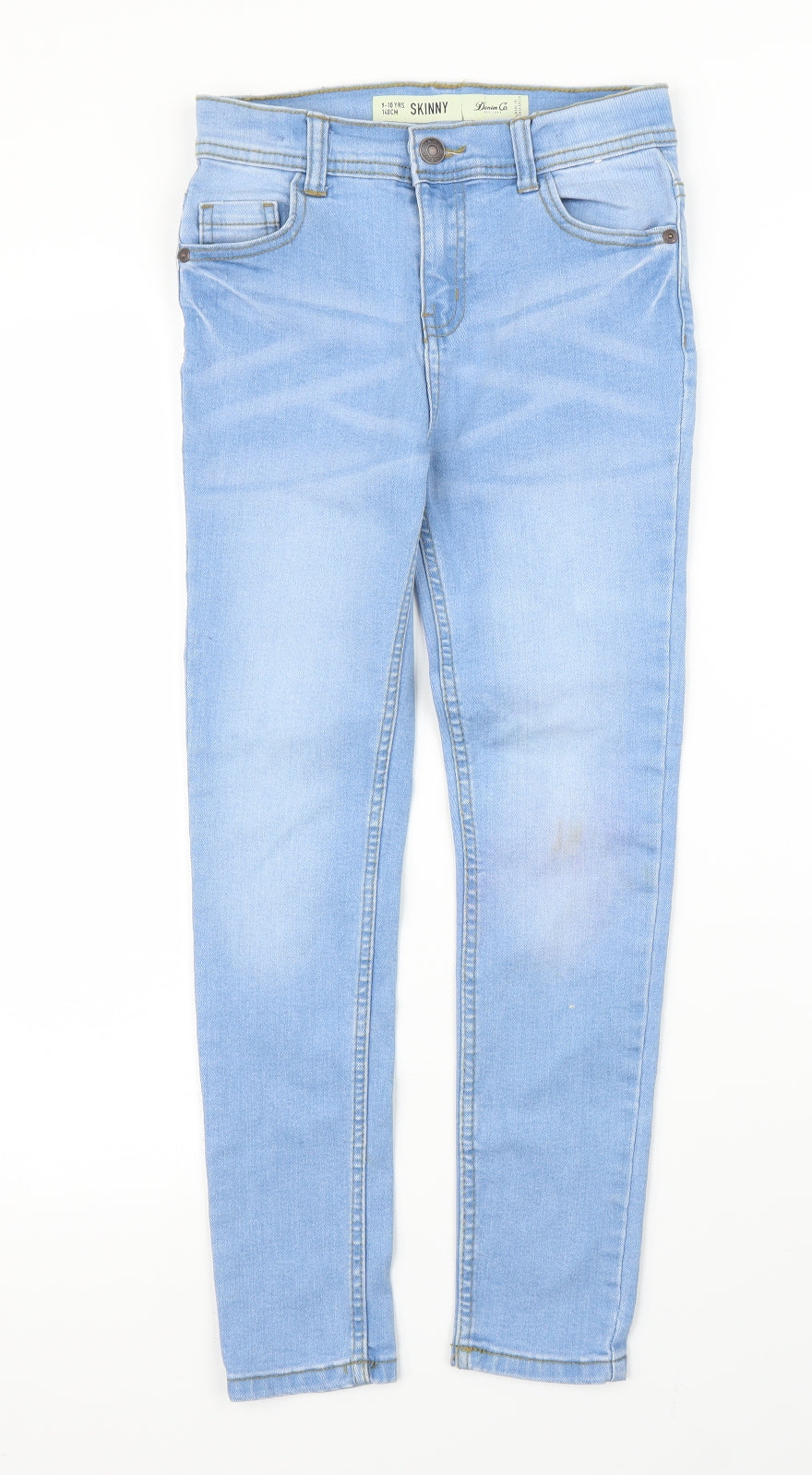 Primark Girls Blue  Denim Skinny Jeans Size 9-10 Years