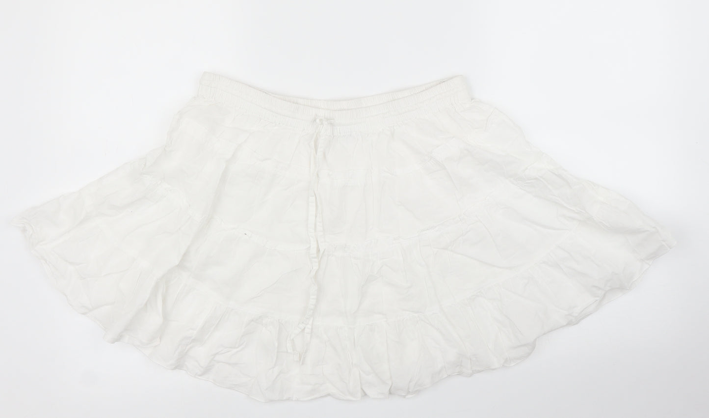 F&F Womens White   A-Line Skirt Size M