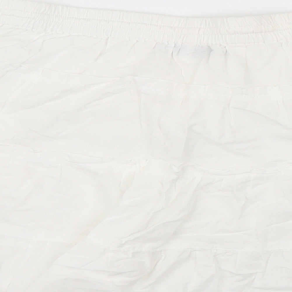 F&F Womens White   A-Line Skirt Size M