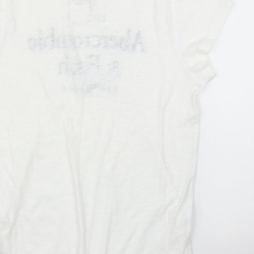 Abercrombie & Fitch Womens White   Basic T-Shirt Size M