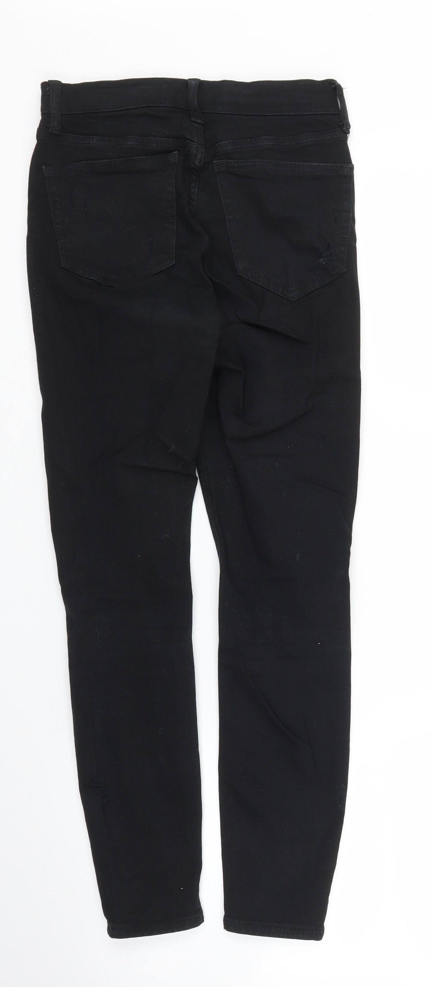 Topshop Womens Black  Denim Skinny Jeans Size 24 in L25 in