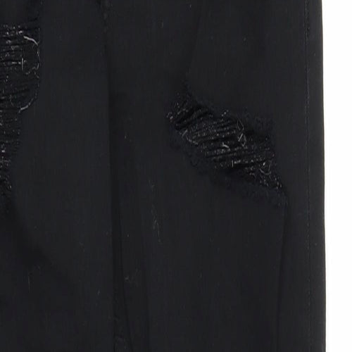 Topshop Womens Black  Denim Skinny Jeans Size 24 in L25 in