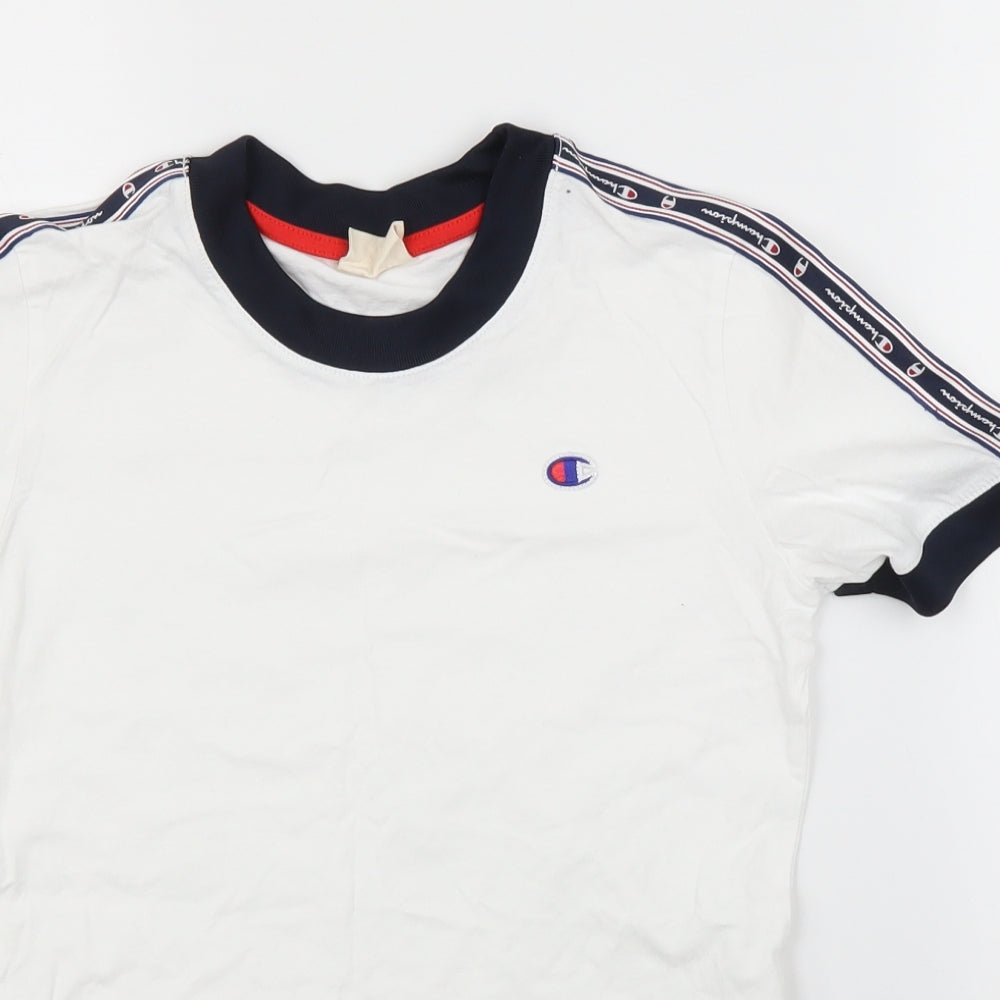 Champion Womens White   Basic T-Shirt Size XS