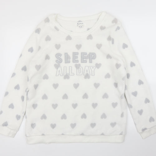 Primark Womens White   Pullover Jumper Size L