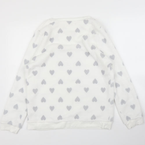 Primark Womens White   Pullover Jumper Size M  - PJ top