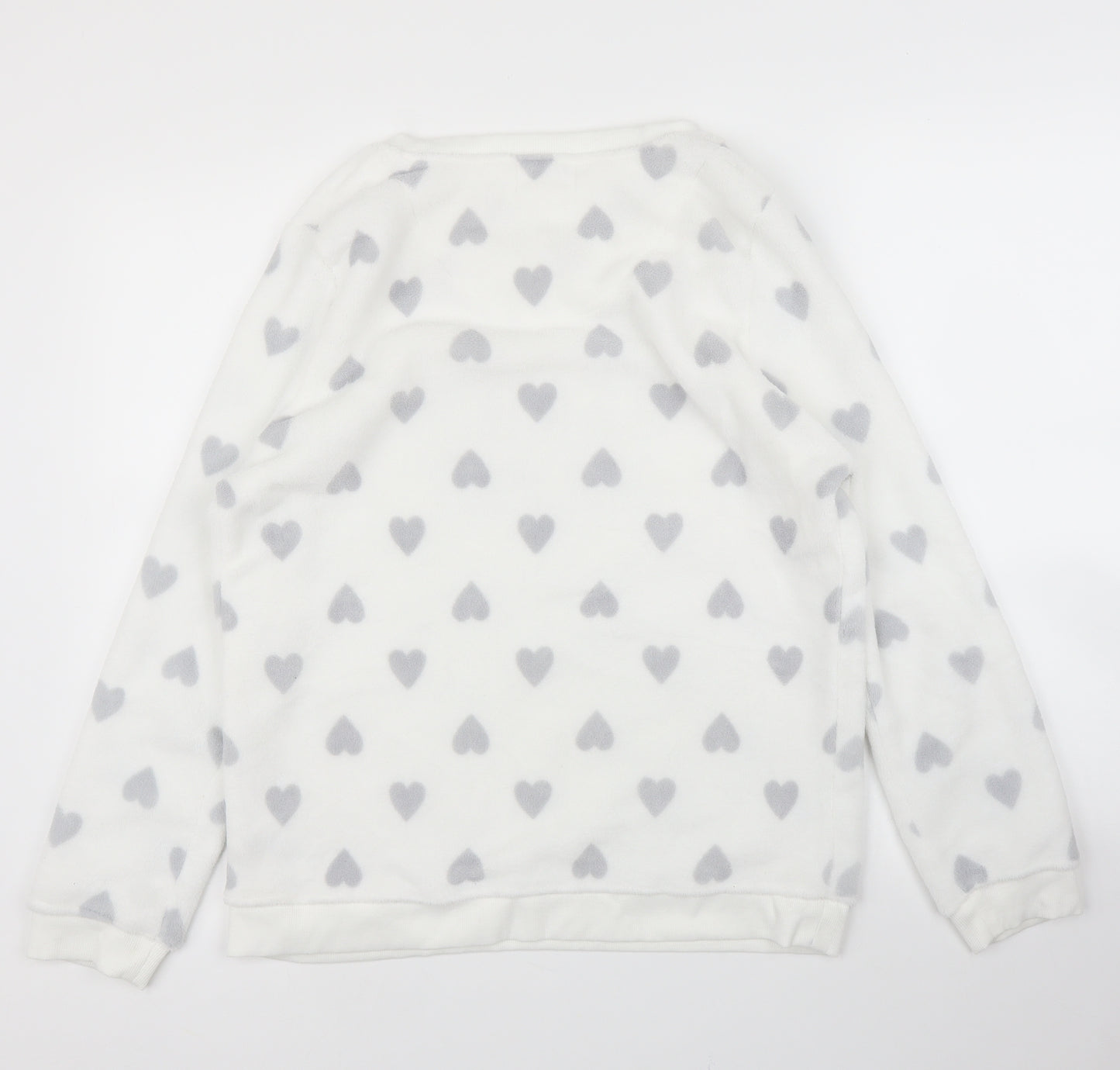 Primark Womens White   Pullover Jumper Size M  - PJ top