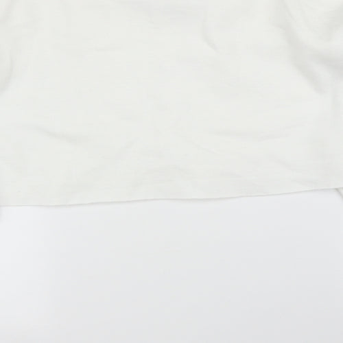 PRETTYLITTLETHING Womens White   Pullover Jumper Size M  - Cropped