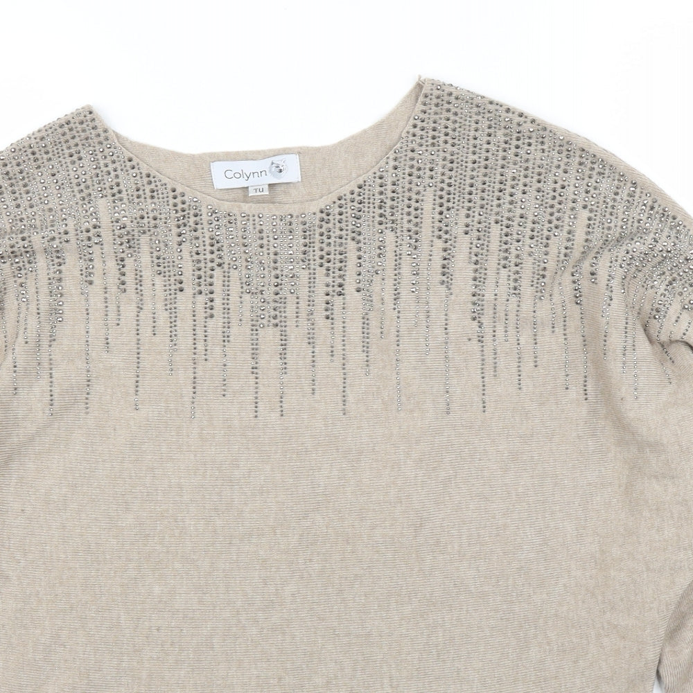 Colynn Womens Beige   Pullover Jumper Size M