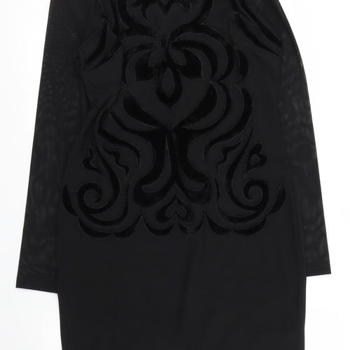 Holly Willoughby Womens Black Floral  Shift  Size 14