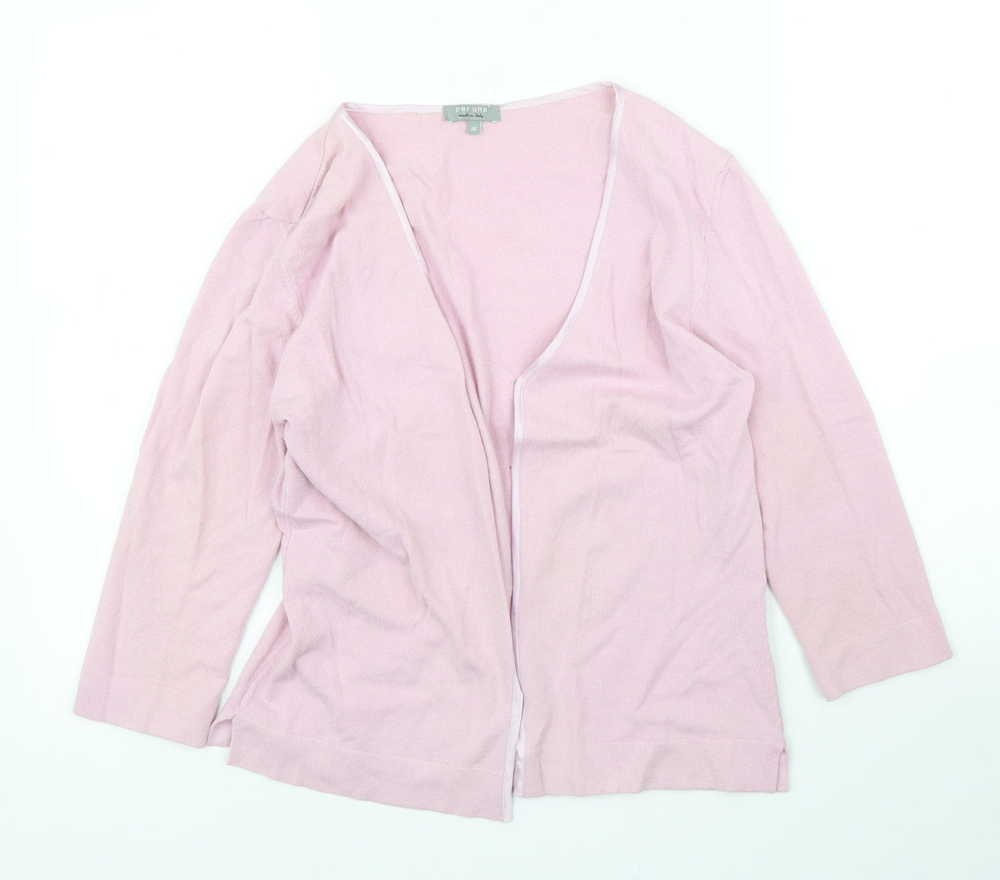 M&S Womens Pink   Cardigan Jumper Size 16