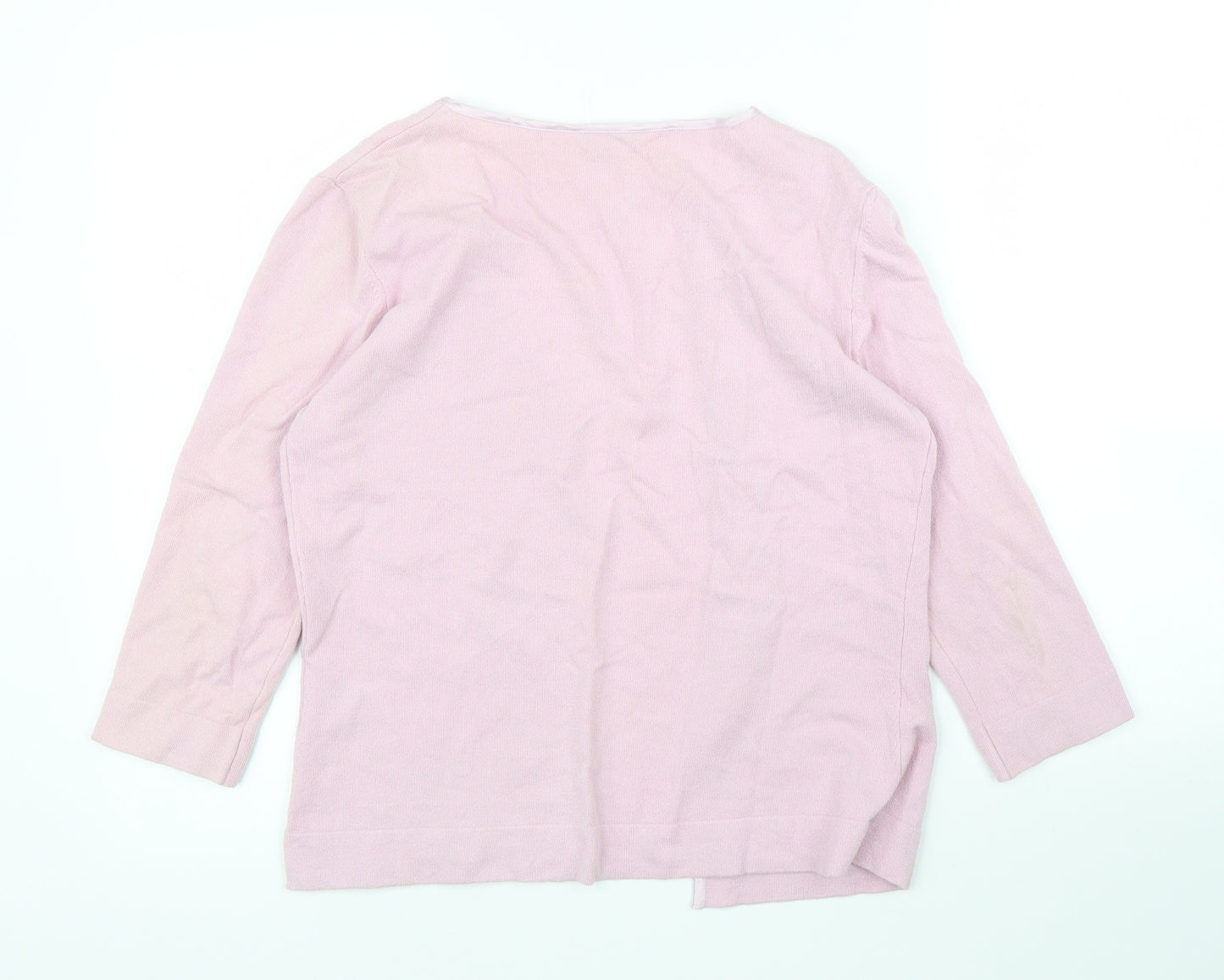 M&S Womens Pink   Cardigan Jumper Size 16
