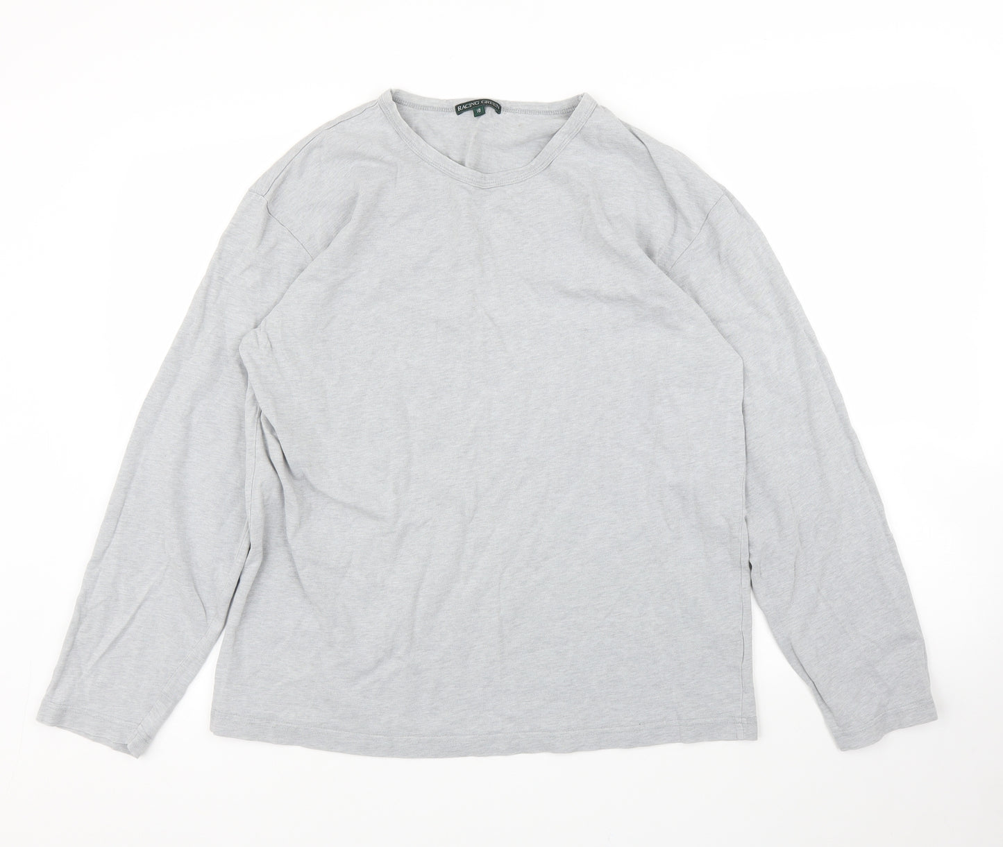 Racing Green Womens Grey   Basic T-Shirt Size 18