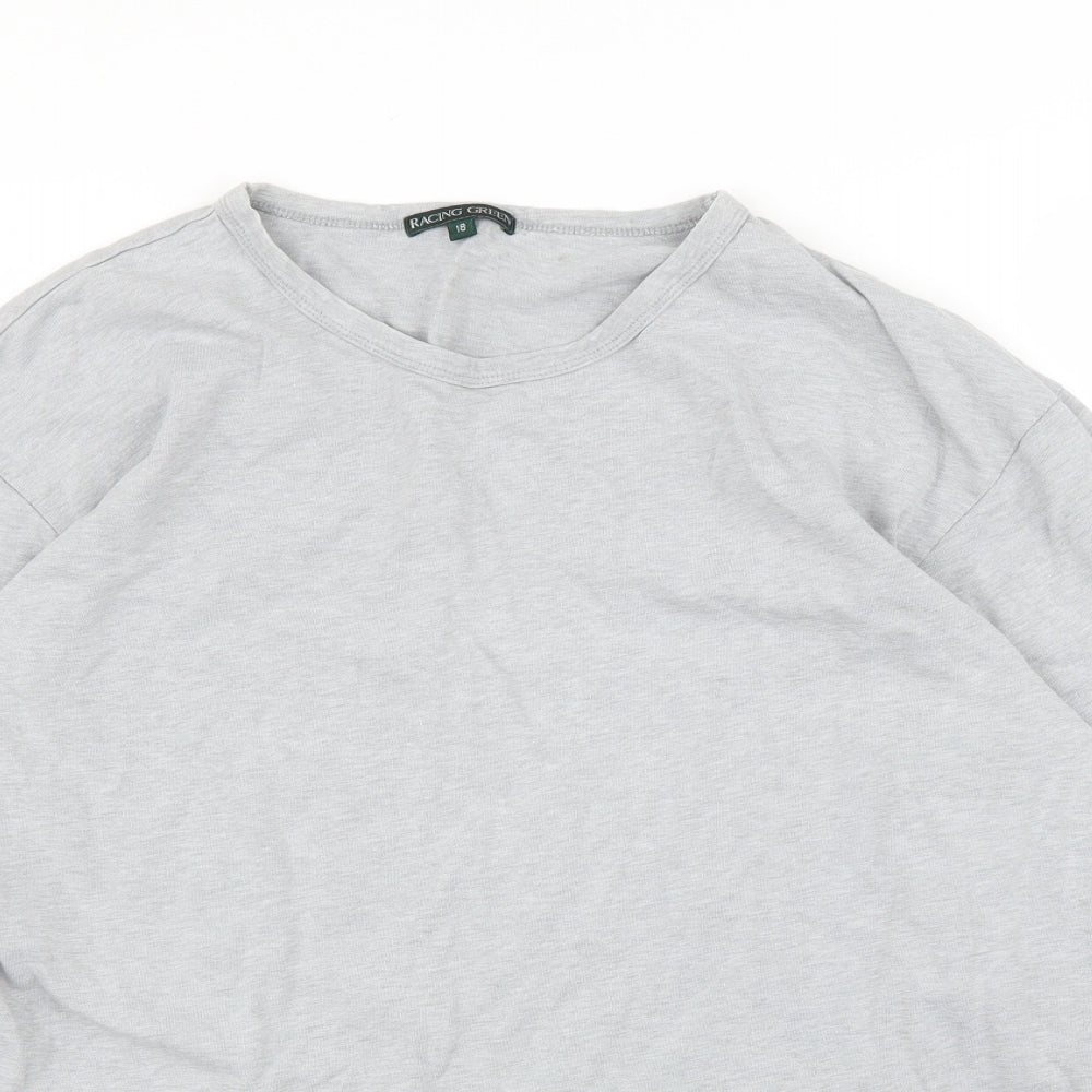 Racing Green Womens Grey   Basic T-Shirt Size 18