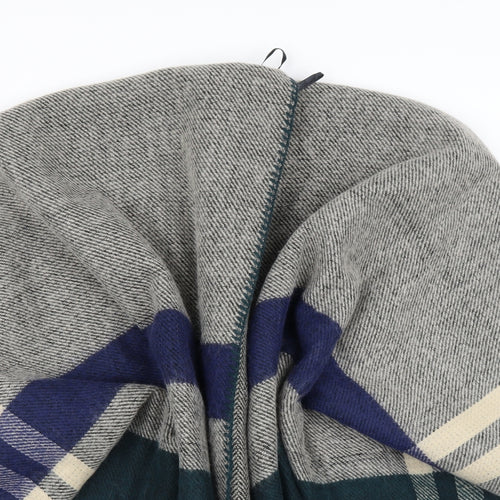 Preworn Womens Grey Plaid  Cape Jumper One Size