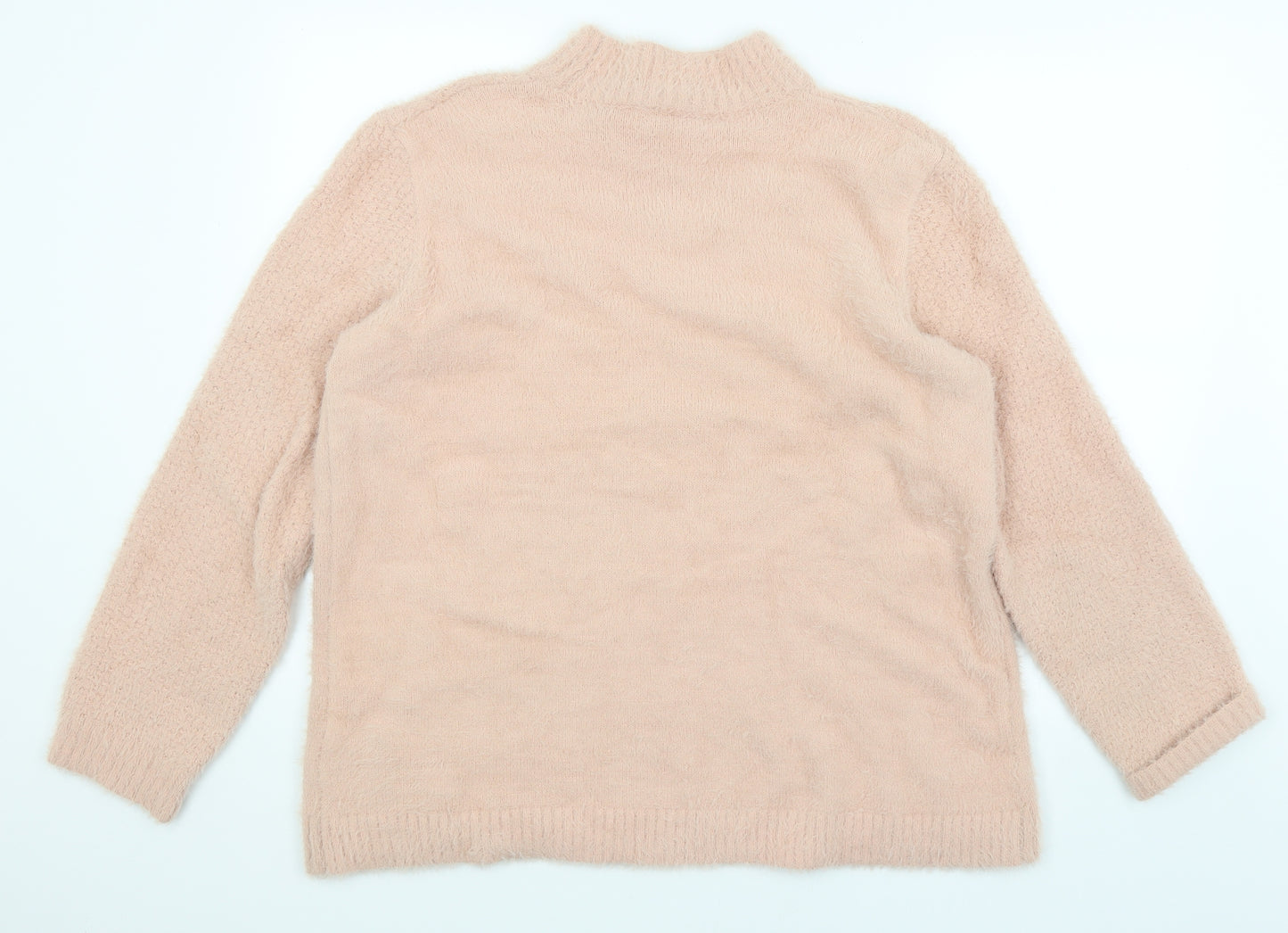 Peacocks Womens Pink   Pullover Jumper Size XL