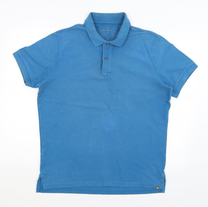 Eddie Bauer Mens Blue Polo Size M