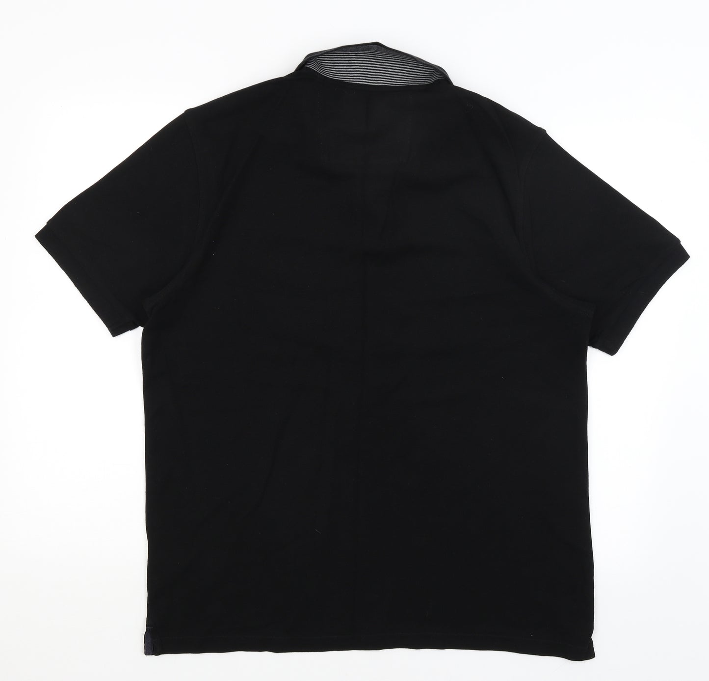 M&S Mens Black    Polo Size L