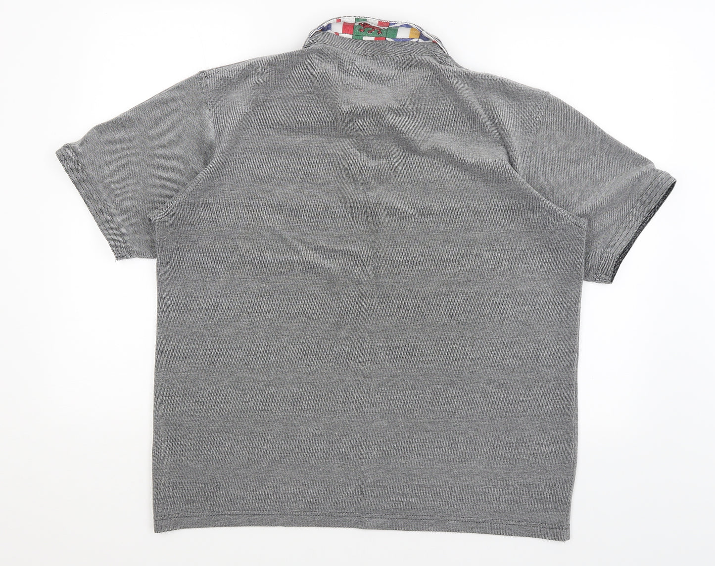 Guiness Mens Grey    Polo Size L  - Six Nations