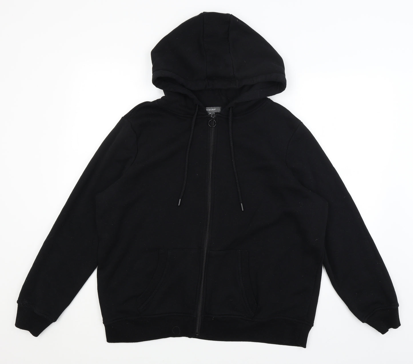 Primark Womens Black   Full Zip Hoodie Size 18