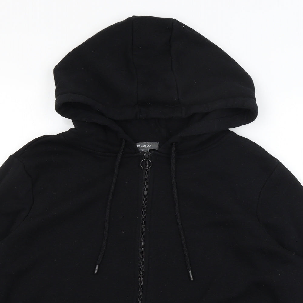 Primark Womens Black   Full Zip Hoodie Size 18